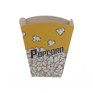 #CTR-VGNR-1400 Cutii din carton, POPCORN, glb + ngr, 150 x 150 x 160 mm