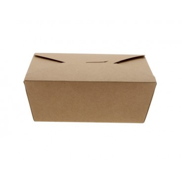@CLVLB-1400 Meniuri din carton cu 4 clapete, kraft natur, M0900
