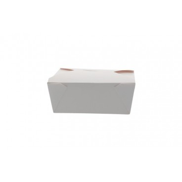 #CTR-CRTALB-1400 Meniuri din carton cu 4 clapete, 900cc, albe
