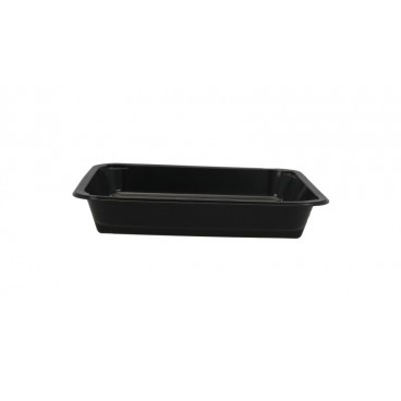 @SCS-1400-M227-2 Caserole negre din PP termosudabile, 227 x 178 x 40 mm, 1C