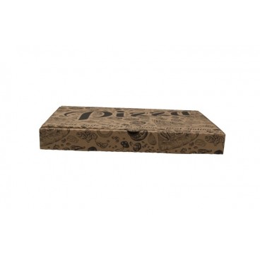 #PZA-4300 Cutii pizza la tava, natur, dreptunghiulare, 200 x 300 x 35 mm