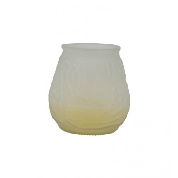 6500 CANDELA STICLA ALB D95X95 /12 2/BX