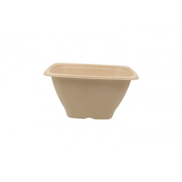 @BIO-1400-L180 Caserole biodegradabile, natur, patrate, L180, 1250cc