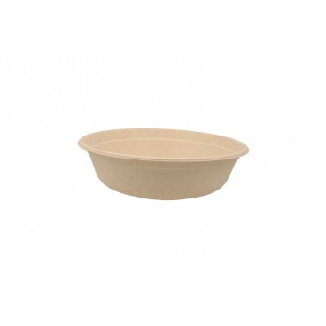 1300-D208-3 Boluri biodegradabile din trestie de zahar, natur, rotunde, D208-3, 1000 cc