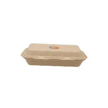 #CTR-ABC-1400 Caserole biodegradabile personalizate cu capac atasat, natur, MBS10