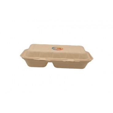#CTR-ABC-1400 Caserole biodegradabile personalizate cu capac atasat, natur, MBS12