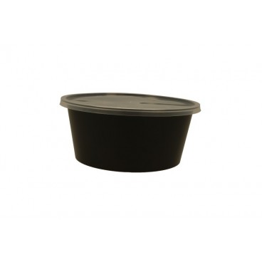 @EXCLB-1300 Cutie Delivery din PP negru cu capac in bax, M3000