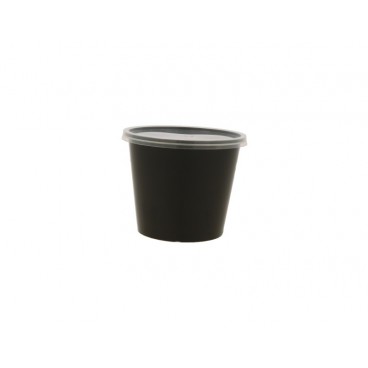 @CLVLB-1300 Boluri plastic din PP, negre, capac separat in bax, D117, M680