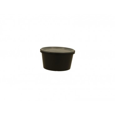 @EXCLB-1300 Boluri plastic din PP cu sigilare, negre, capac in bax, CSB, D116, 16OZ