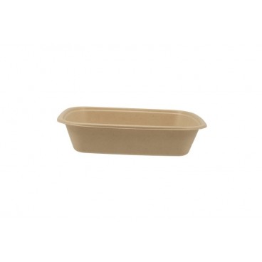 @BIO-1400-225160 Caserole biodegradabile din trestie de zahar + CPET, natur, M225160-1C