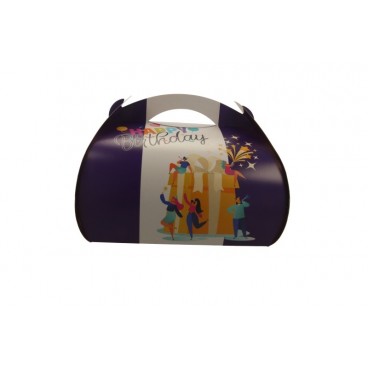 #GLT-3600 Cutii tort cu maner din carton, #PARTY + AUR, CT2, M0270