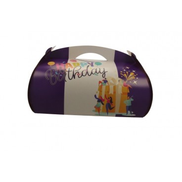 #GLT-3600 Cutii tort cu maner din carton, #PARTY + AUR, CT3, M3525